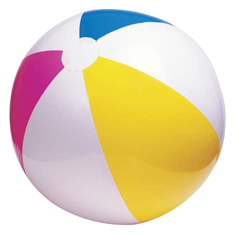 Inflatable Colorful Beach Ball Transparent Png Png Mart