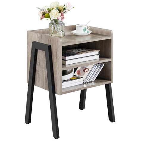 Buy Yaheetech Side Table 3 Tier End Table With Open Storage
