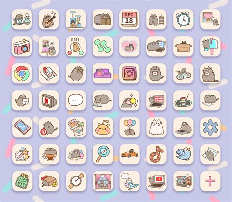 Pusheen App Icons Cute App Icons For Ios And Android Free Download