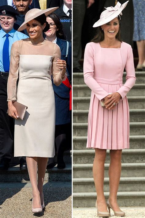How Meghan Markles Garden Party Debut Outfit Compares To Kate Middletons