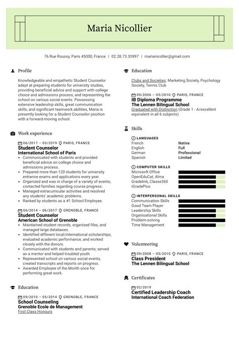 Analytical chemist resume samples qwikresume pdf bullet template sample email analytical chemist resume resume not putting gpa on resume text format for resume internship application resume review resume writing group study abroad. Sample Resume For Abroad Application : Immigration Advisor Cv Template Tips And Download Cv Plaza