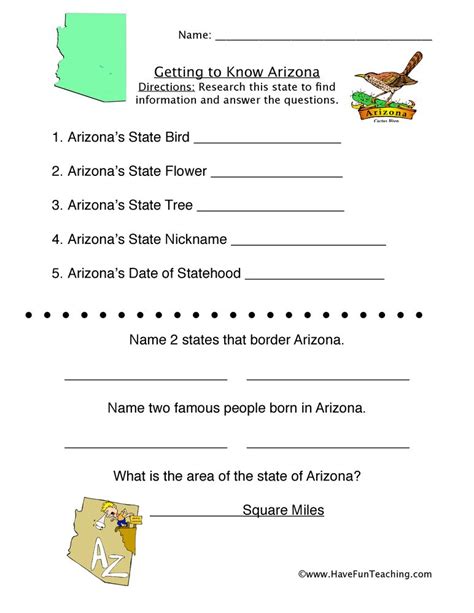 You will find a great number of worksheets that gauge reading skills. Worksheets Arizona in 2020 | Social studies worksheets, Have fun teaching, Teaching