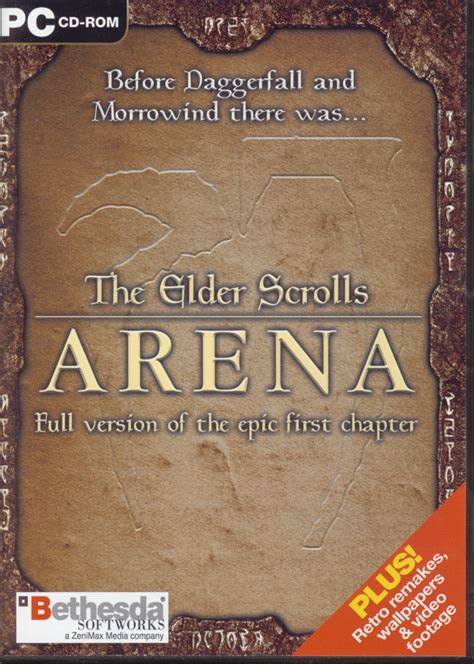 The Elder Scrolls Arena 1994 Dos Box Cover Art Mobygames