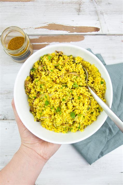 This Golden Couscous seasoned with Ras el Hanout is the perfect simple