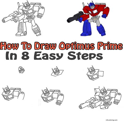 How To Draw Optimus Prime In Easy Steps Lol Coloring Pages