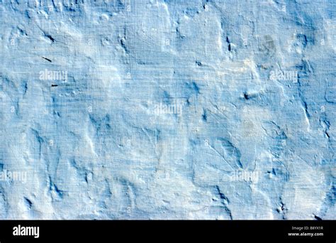 Fresh Shade Of Blue Rough Plastered Wall Stock Photo Alamy