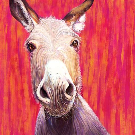 Acrylic Painting Of Donkeys Art And Collectibles Painting