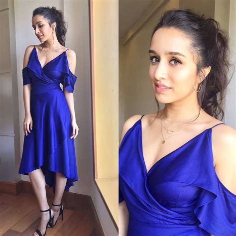 hot look and stylish blue dress image of shraddha kapoor blue shraddha kapoor cute indian