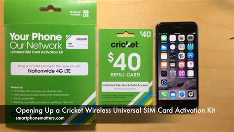 With cricket wireless, you can pick any plan that works best for you and your family. Opening Up a Cricket Wireless Universal SIM Card Activation Kit - smartphonematters