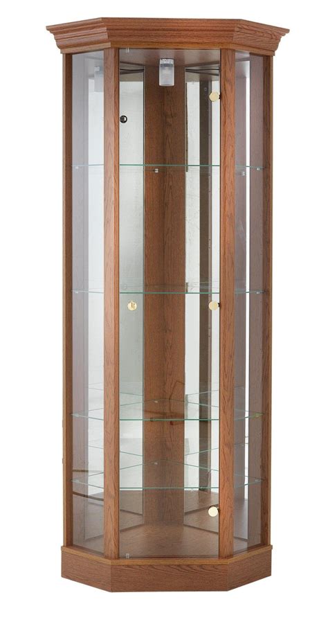 Home Single Door Corner Glass Display Cabinet • Display Cabinet