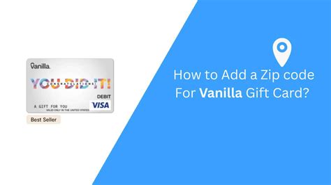 How To Add Zip Code To Vanilla Gift Card Guides Theappflow