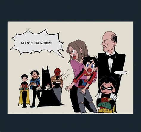 Hokkemaruyaki Alfred Pennyworth Batman Damian Wayne Dick Grayson Jason Todd Lois Lane