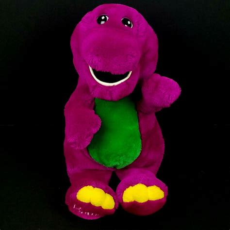Vintage 90s Barney Plush Backyard Gang Purple Dinosaur 10 Lyons Golden