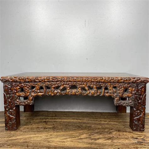 Chinese Hand Carved Rosewood Tea Table Etsy