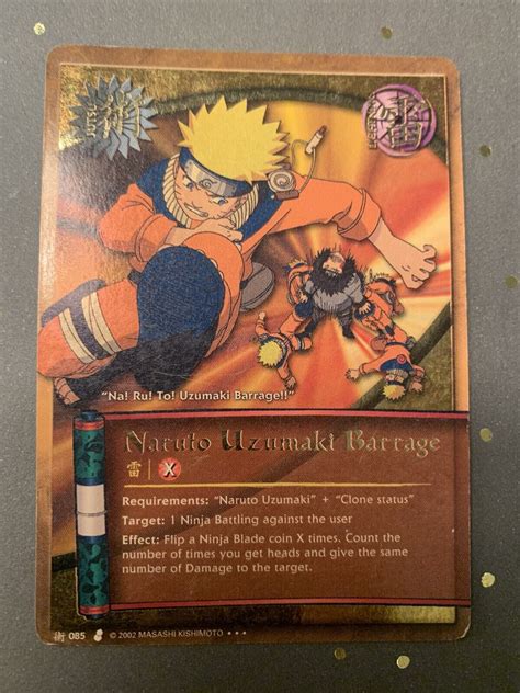 Naruto Uzumaki Barrage Super Rare Promo 085 Nm Naruto Ccg Card Values