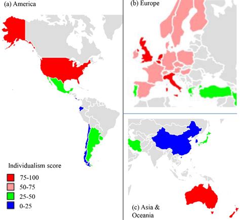 4 Countries Classified By The Individualism Score Countries Lacking