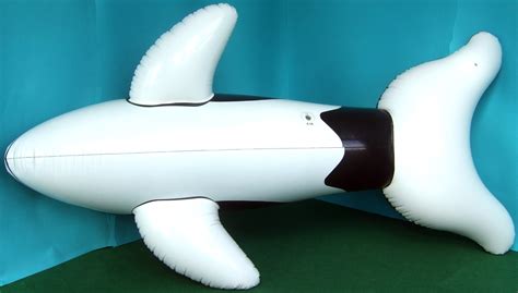 Whale Black Shiny Inflatable World