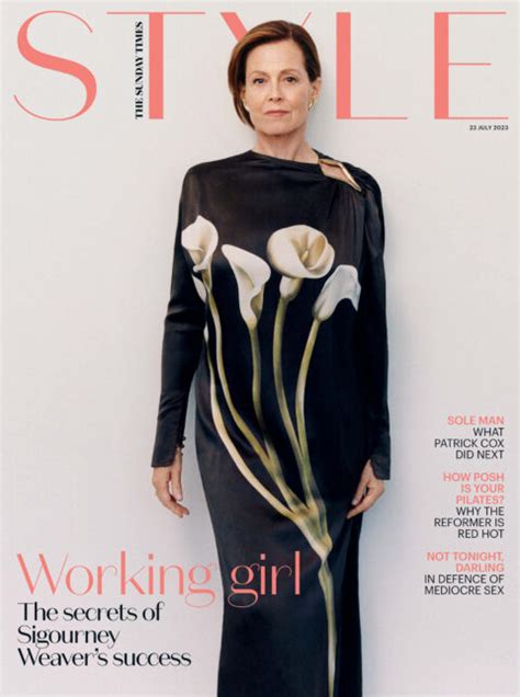 Sigourney Weaver Covers The Sunday Times Style July 23rd 2023 By Bjorn