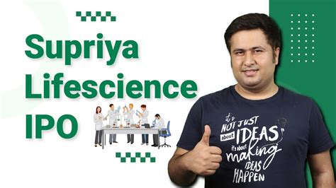 Supriya Lifescience Ipo Supriya Lifescience Ipo Detailed Analysis Sanguine Capital