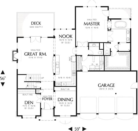 Craftsman Style House Plan 6 Beds 45 Baths 2803 Sqft Plan 48 385