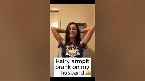 Hairy Armpit Prank On My Husband 😂 Shorts Funny Comedy Couple
