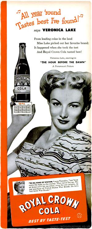 royal crown cola ~ soda adverts [1943 1948] retro musings