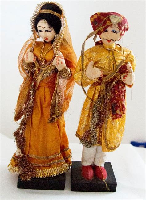 Bride And Groom Couple Indian Dolls Vintage By Uniqueworlddolls Met Afbeeldingen
