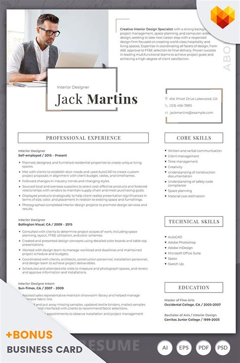 38 Interior Designer Resume Template That You Should Know