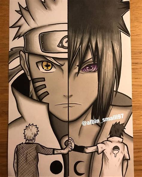 Naruto And Sasuke By Albinsmaaili97 Are You An Anime Artist 🤔