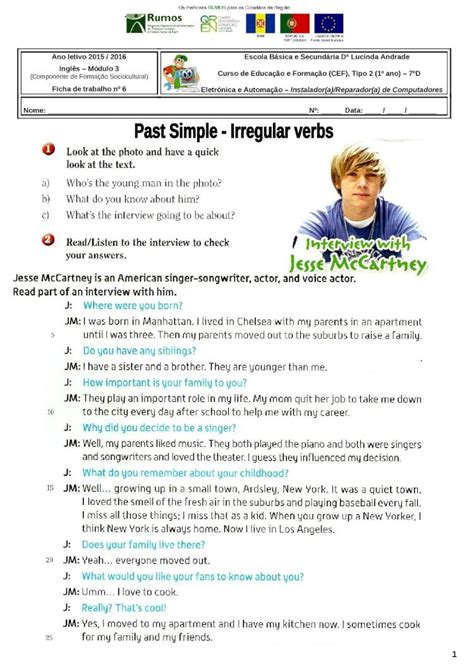 Past Simple Regular Verbs Worksheet Past Simple Regular Verbs The Best Porn Website