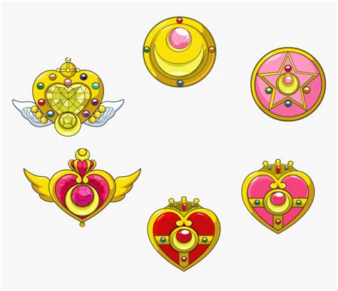 Image By Pawpaanparavi Sailor Moon All Brooches Hd Png Download