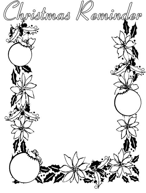 Free Black And White Christmas Borders Clipart Best