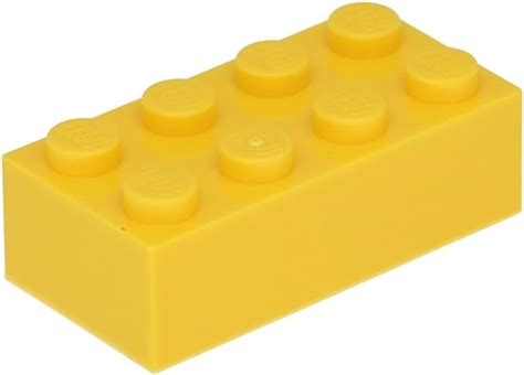 50 X Lego Brick 2 X 4 Yellow Uk Toys And Games