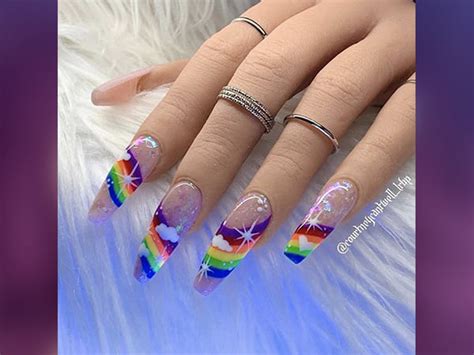 celebrate pride month with these stunning rainbow nail art designs
