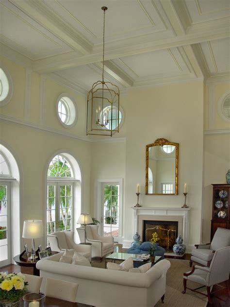 Fabulous Miami Coffered Ceiling Designs Traditional Living Room Arched