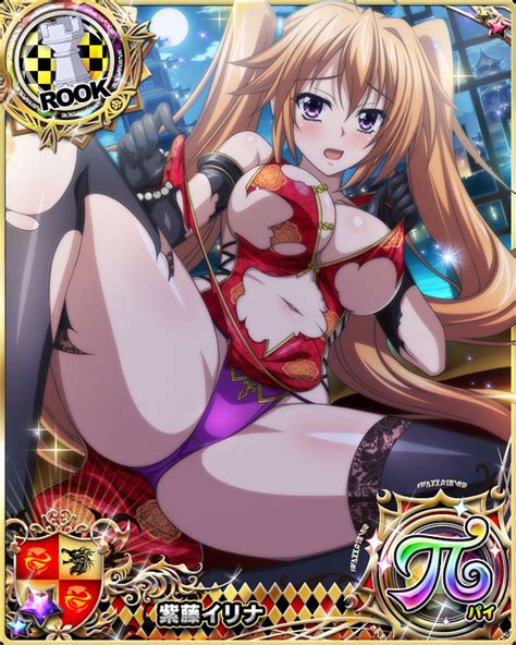 Shidou Irina High School Dxd High School Dxd Pi Official Art 1girl Ahoge Bare Shoulders