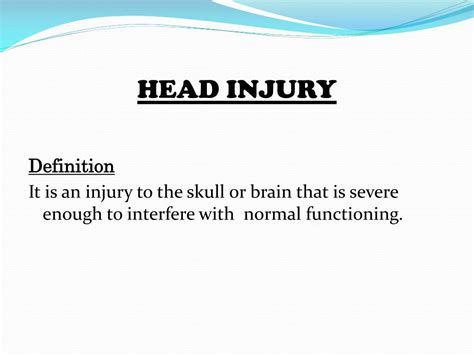 Ppt Head Injury Powerpoint Presentation Free Download Id4408972