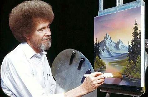 Bob Ross And His Happy Little Trees American Icons Pinterest