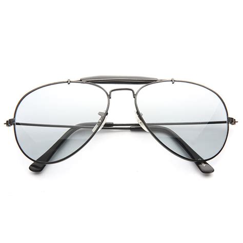 Classic 58mm Lightly Tinted Aviator Sunglasses Cosmiceyewear
