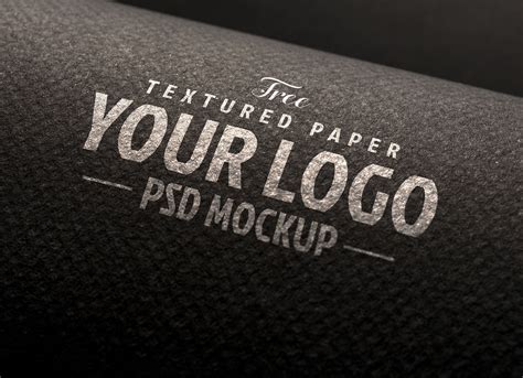 Free 3 Textured Paper Logo Mockup Freebies Fribly