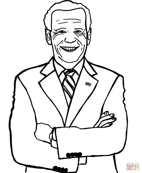 Joe Biden coloring page | Free Printable Coloring Pages
