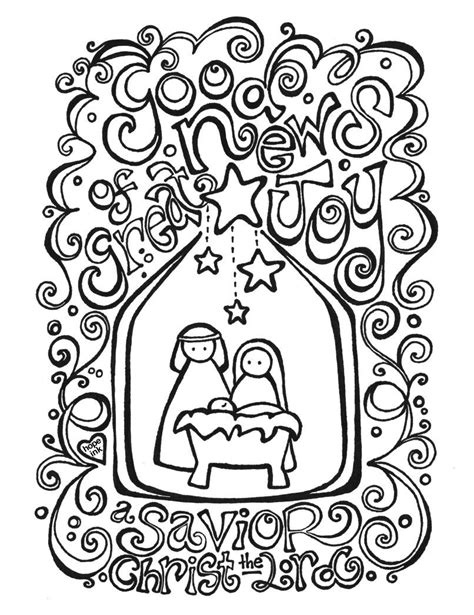 Free Religious Christmas Coloring Pages Web Religious Christmas