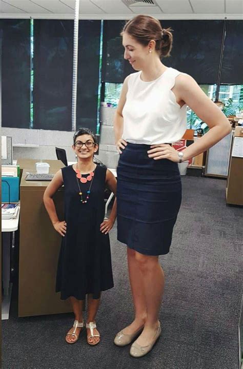 Tall Woman Short Woman At The Office By Lowerrider Tall Women Women Tall Girl
