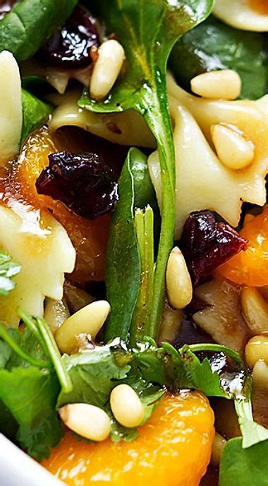 Chill until ready to use. Mandarin Pasta Spinach Salad | Spinach salad, Fall pasta ...