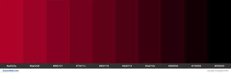 Shades Xkcd Color Lipstick Red C0022f Hex Colors Palette Colorswall