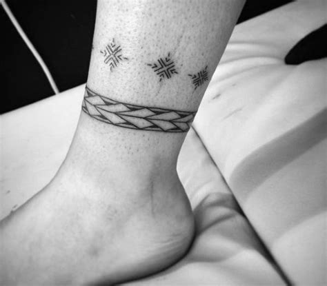 Top 57 Ankle Band Tattoo Ideas [2021 Inspiration Guide] Band Tattoos For Men Ankle Band