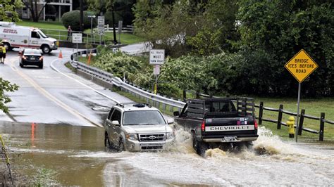 Pictures Show Flooded Roads Cars Stuck In York County After Heavy Rain