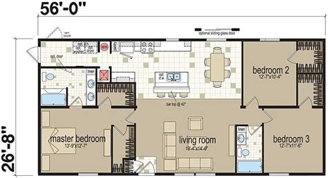 Top 3 Bedroom Mobile Home Layouts Useful New Home Floor Plans