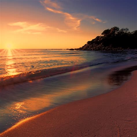 2932x2932 Sea Sunset Beach Sunlight Long Exposure 4k Ipad Pro Retina