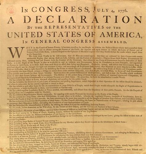 Declaration Of Independence Founding Documents Of The United States